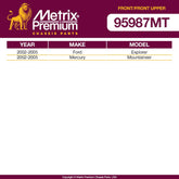 Metrix Premium 4 PC Stabilizer Bar Link and  Control Arm 95987MT OEM fit